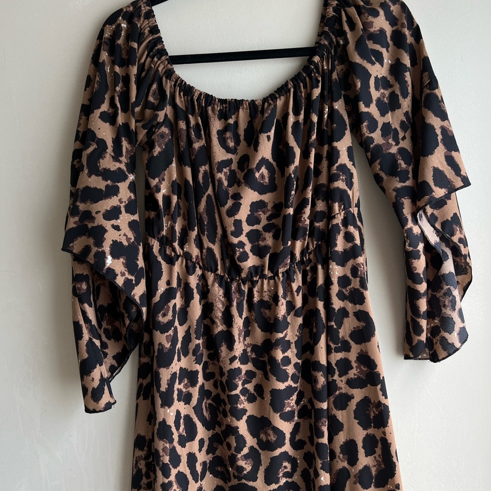 Leopard print dress